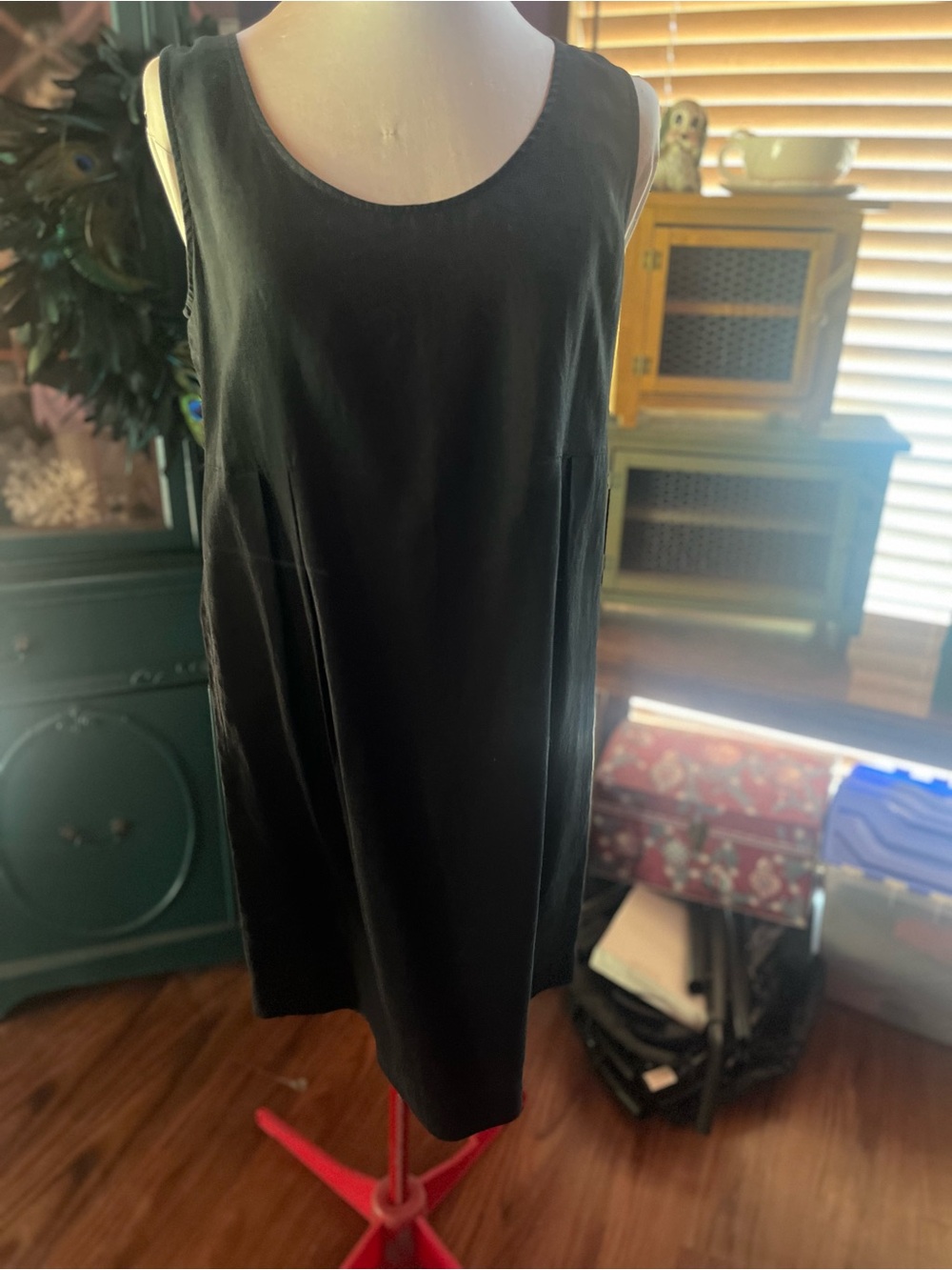 J Jill Black Sleeveless Shift Dress - Classic Women's Dress